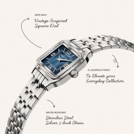 Essence 23mm Navy Watch (Silver)