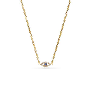 Custom Evil Eye Necklace (Gold)