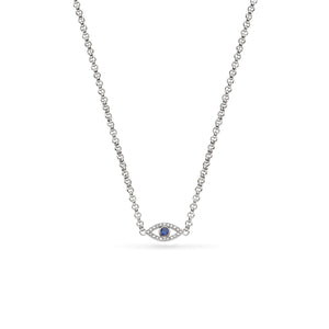 Custom Evil Eye Necklace (Silver)