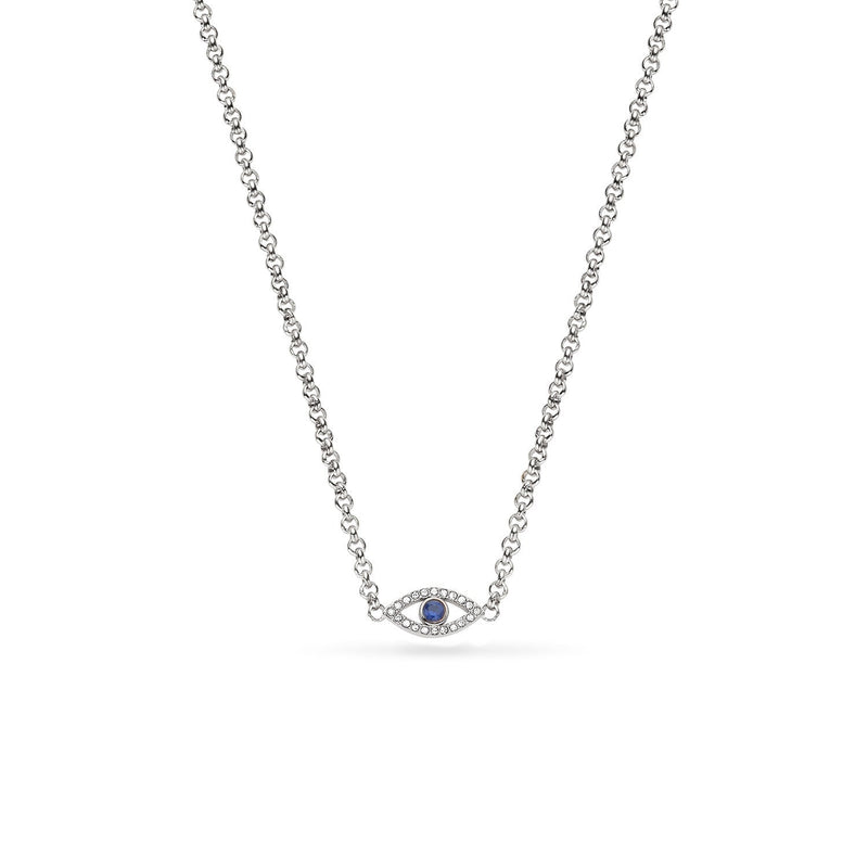 Custom Evil Eye Necklace (Silver)