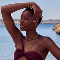 Paperclip Diamond Cut Chain Necklace (Gold)