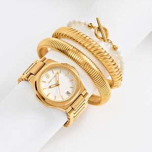 Sports Luxe Watch Wrist Stack (Gold)
