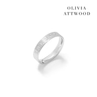 Custom Stamped Name Ring (Silver)