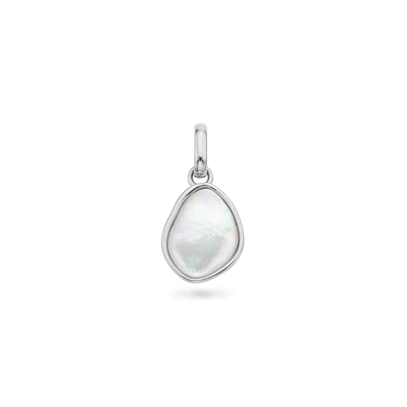 Organic Moonstone Pendant (Silver)