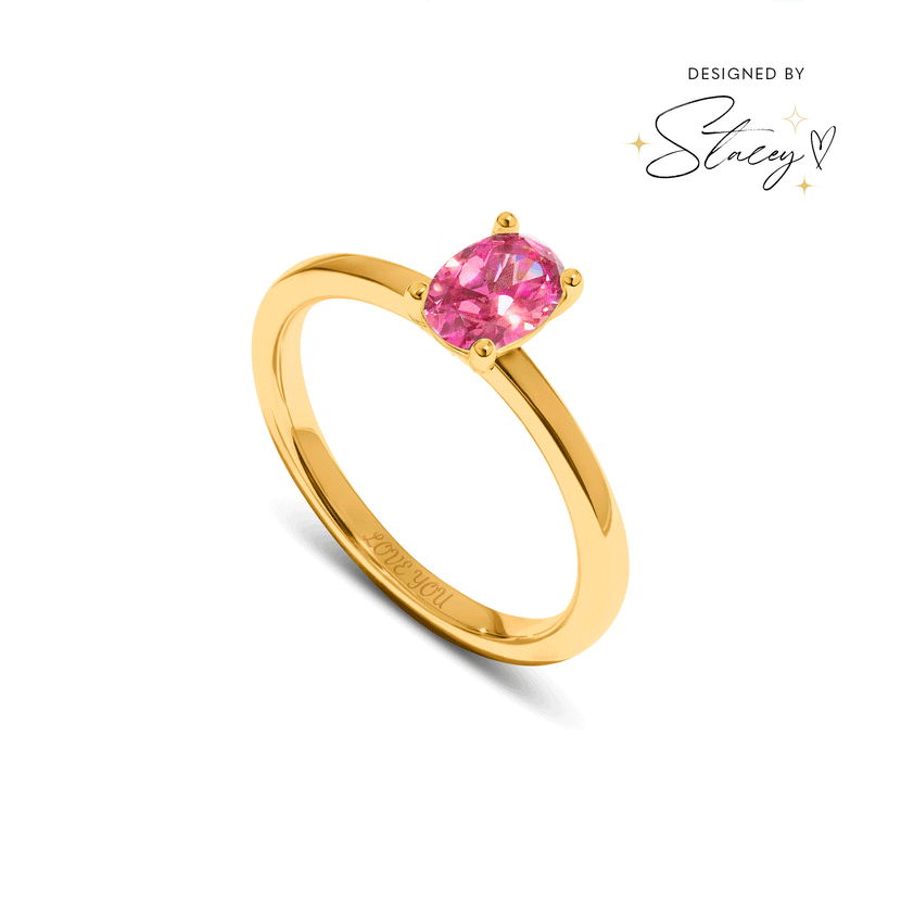 Birthstone Oval Legacy Ring 1ct (Gold)