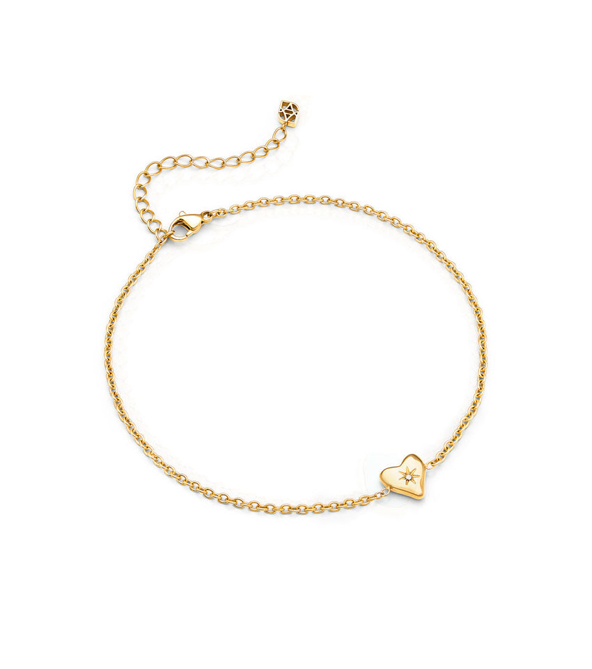 Molten Heart Little Luxe Bracelet (Gold)