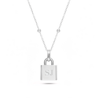 Padlock Necklace (Silver)