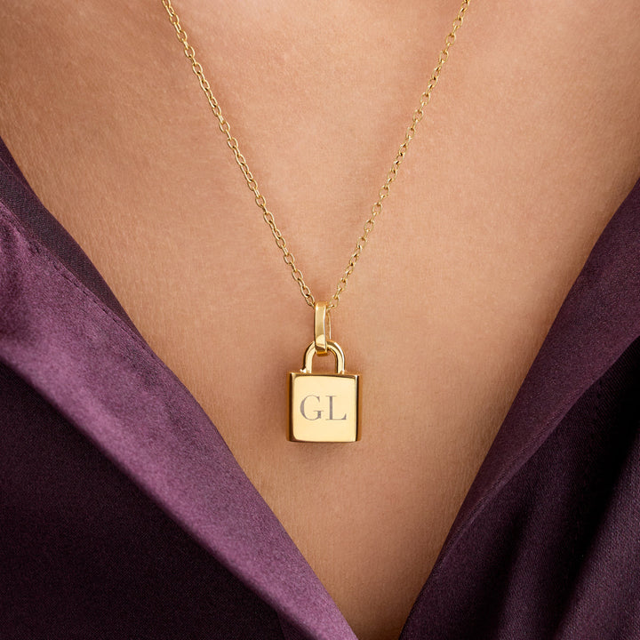 Padlock Necklace (Gold)