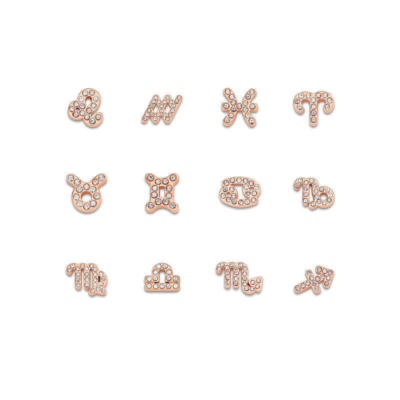 Made Mine Charms - Pavé Zodiac Charms (Rose Gold)