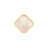 Rosette Pearl Clover Charms (Gold) - Plain Clover