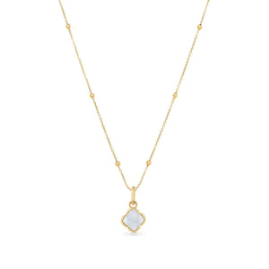 Pearl Clover Necklace (Gold)
