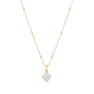 Pearl Clover Necklace (Gold)
