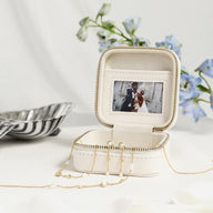 Leather Keepsake Box (Ivory)