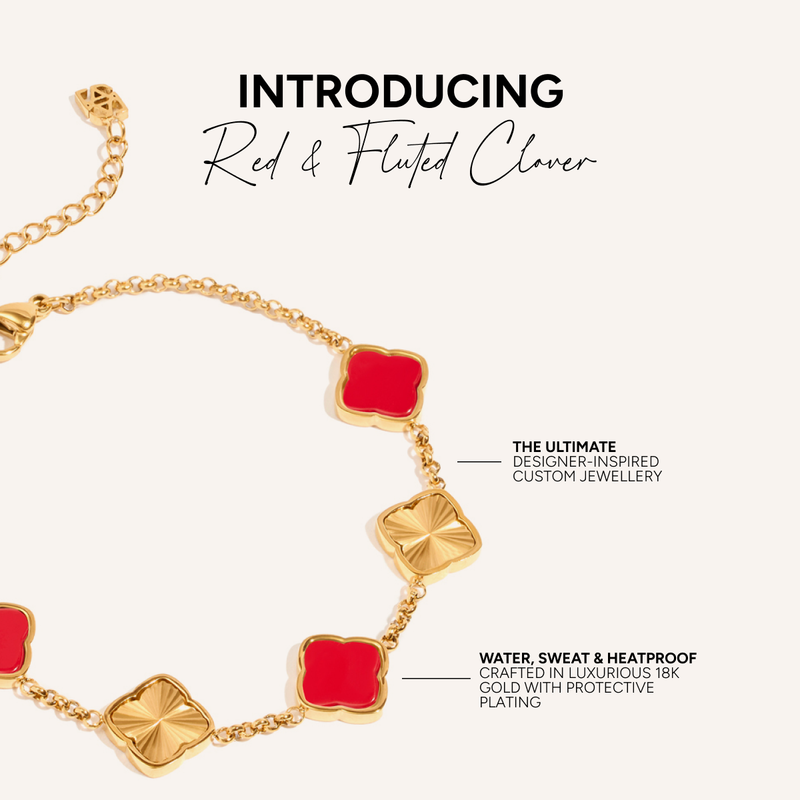 Clover Bracelet (Gold) - Worth £59
