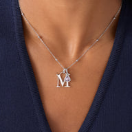 Droplet Birthstone Pendant (Silver)