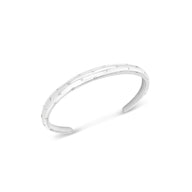 Polka Dot Crystal Bangle (Silver)