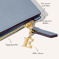 Leather Passport Holder (Powder Blue)
