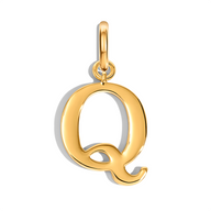 Large Didot Initial Accessories Charm (Gold)