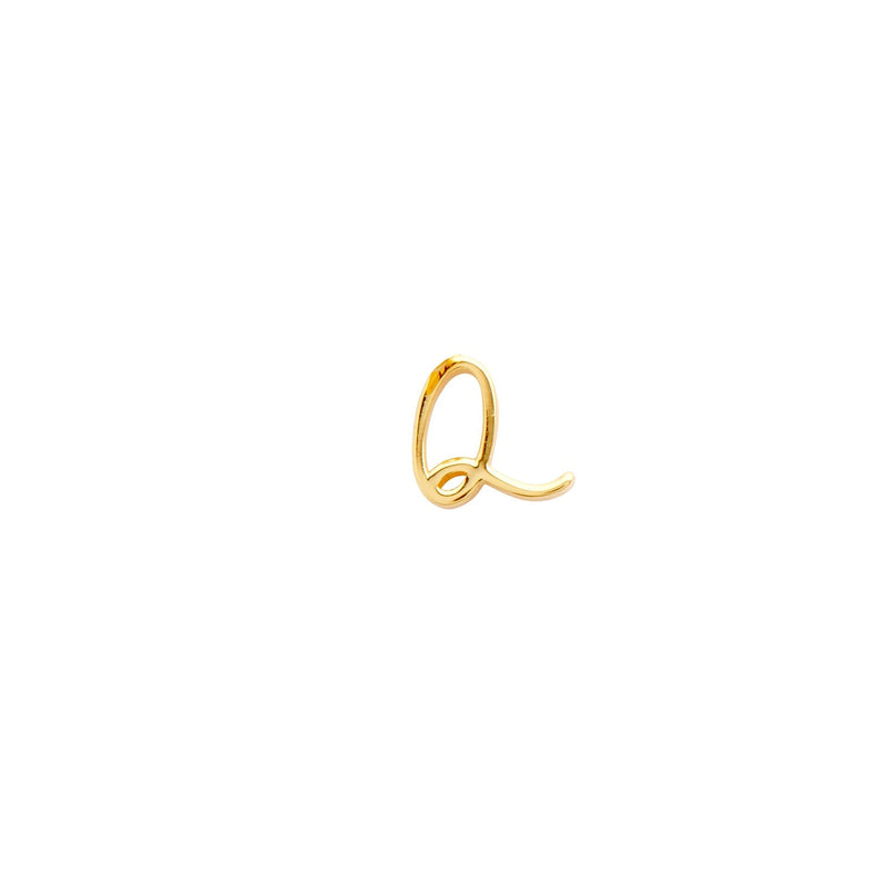Made Mine Script Letter Bracelet (Gold) - Clientbase