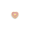 Rose Quartz Heart Charms (Gold) - Clover