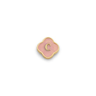 Rose Quartz Clover Charms (Silver) - Plain