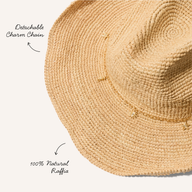 Raffia Cowboy Hat (Natural)