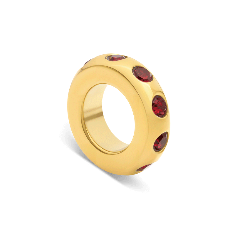 Birthstone Confetti Charm (Gold)