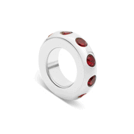 Birthstone Confetti Charm (Silver)