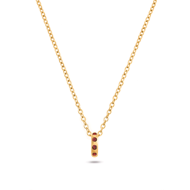 Confetti Charm Necklace (Gold)