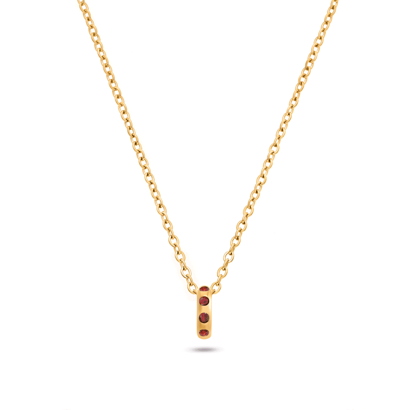 Confetti Charm Necklace (Gold)
