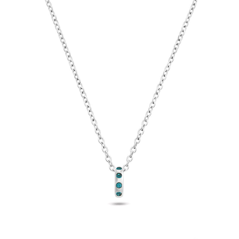Confetti Charm Necklace (Silver)