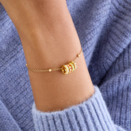 Confetti Charm Bracelet (Gold)