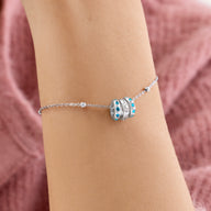 Birthstone Confetti Charm (Silver)