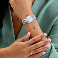 Confetti Charm Bracelet (Silver)