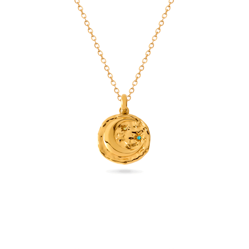 Talisman Celestial Birthstone Necklace (Gold)