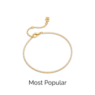 Mini Tennis Chain Bracelet (Gold)