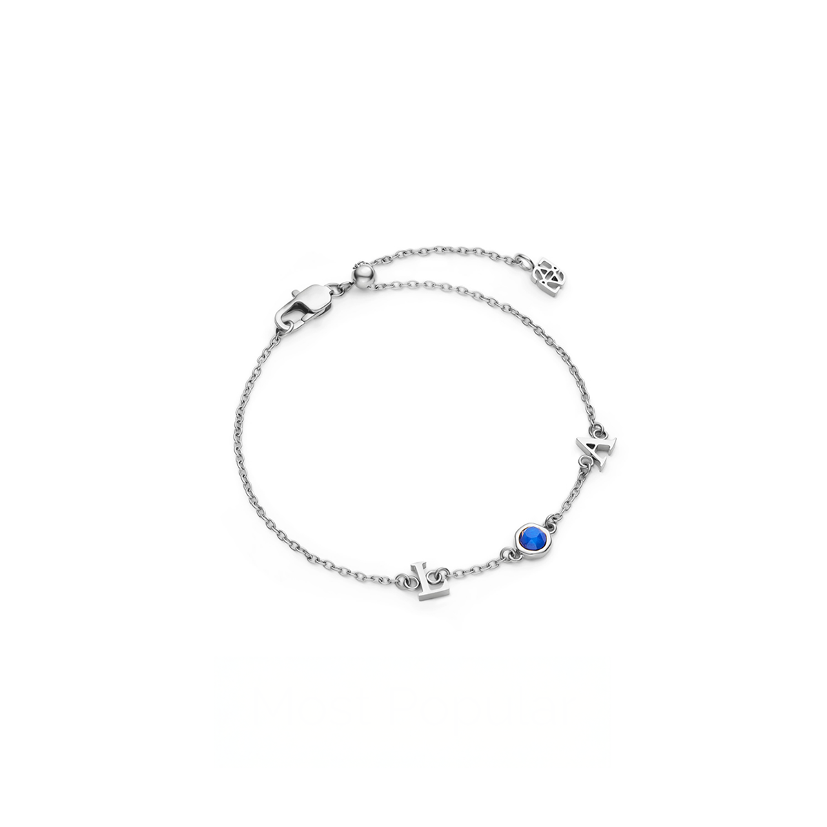 Made Mine Initials & Birthstone Bracelet