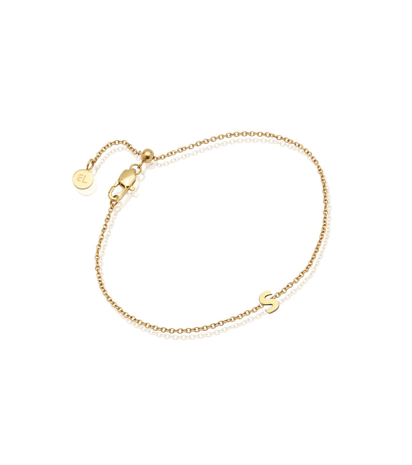 Personalised Gold Initial Bracelet – Abbott Lyon