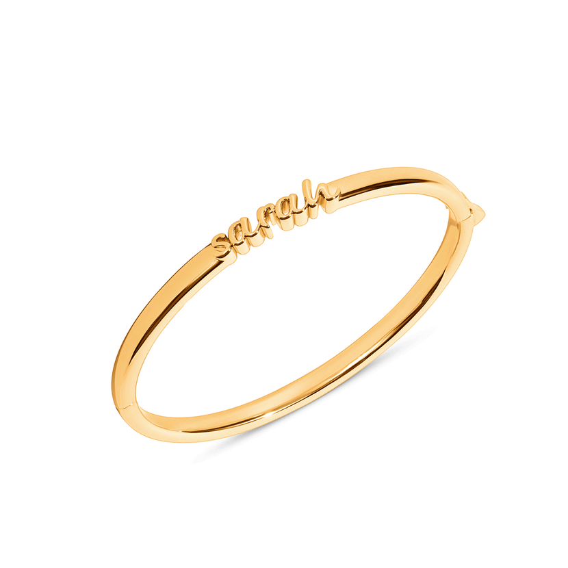 Script Name Bangle (Gold)