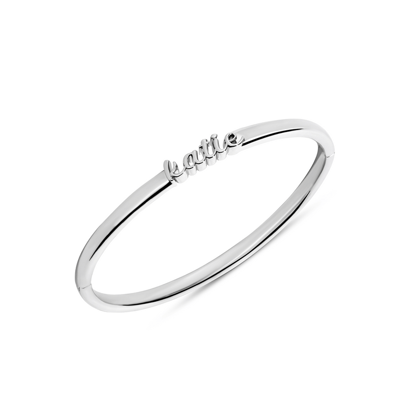 Script Name Bangle (Silver)