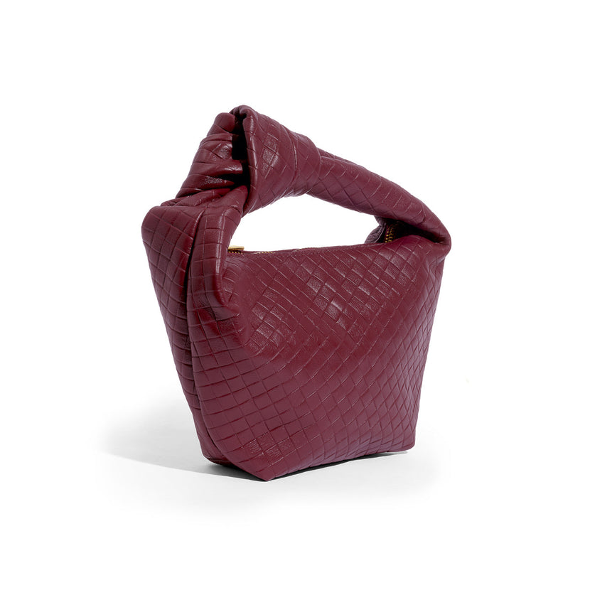 Vienna Mini Leather Bag (Burgundy)