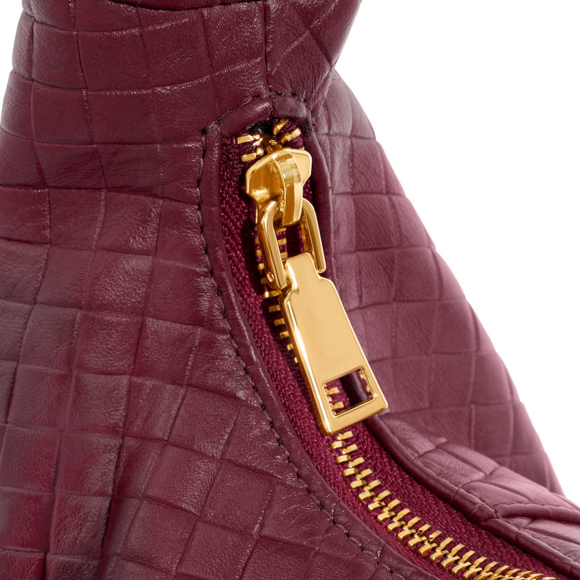 Milan Leather Bag (Burgundy)