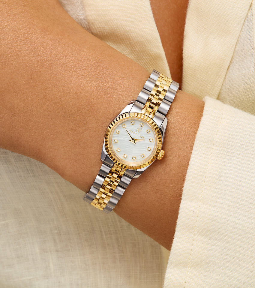Pearl Belgravia & Bracelet Set (Gold)