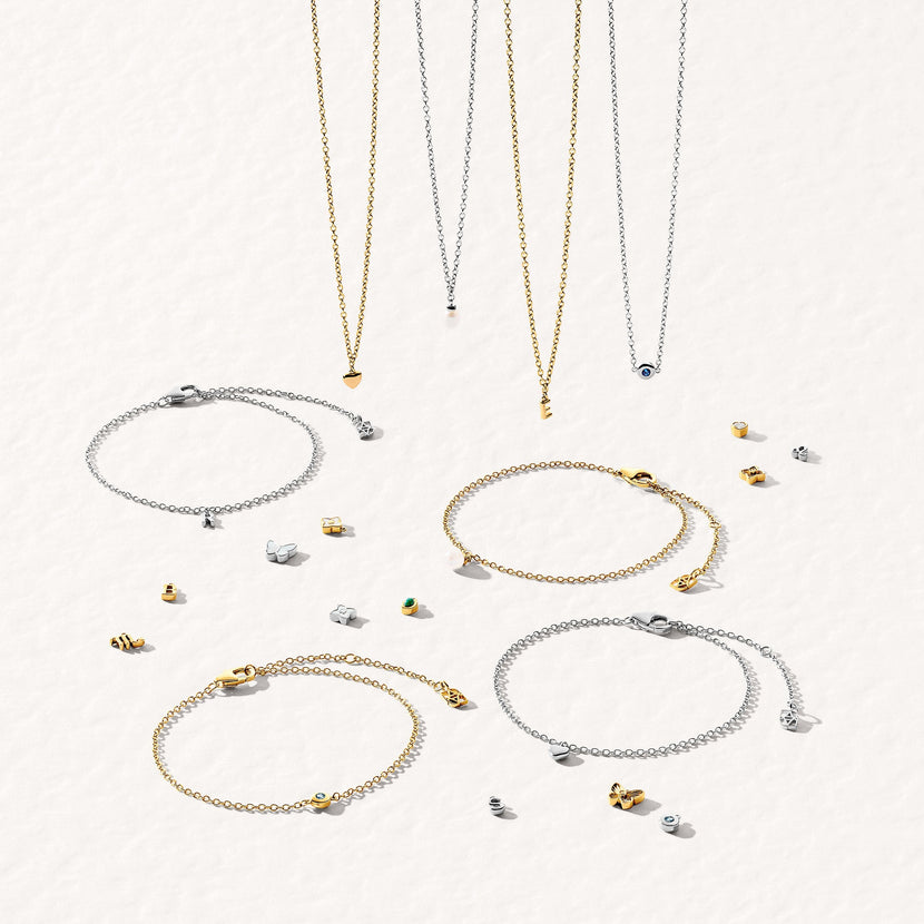 Fine Single Charm Necklace (Gold)