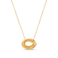 Pearl Molten Necklace (Gold)