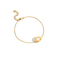 Pearl Molten Bracelet (Gold)