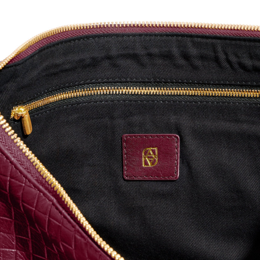 Milan Leather Bag (Burgundy)