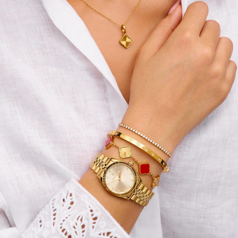 Clover Bracelet (Gold) - Worth £59