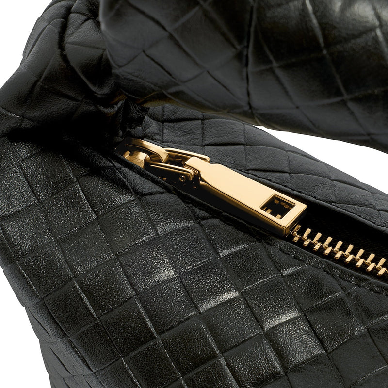 Vienna Mini Leather Bag (Black)