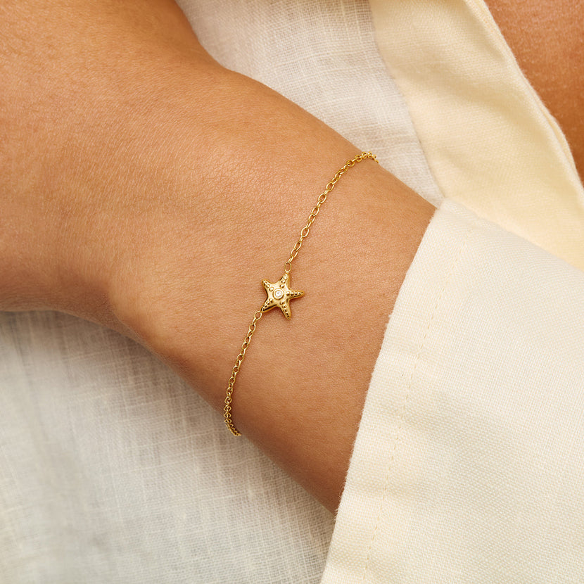 Starfish Made Mine Bracelet (Gold)